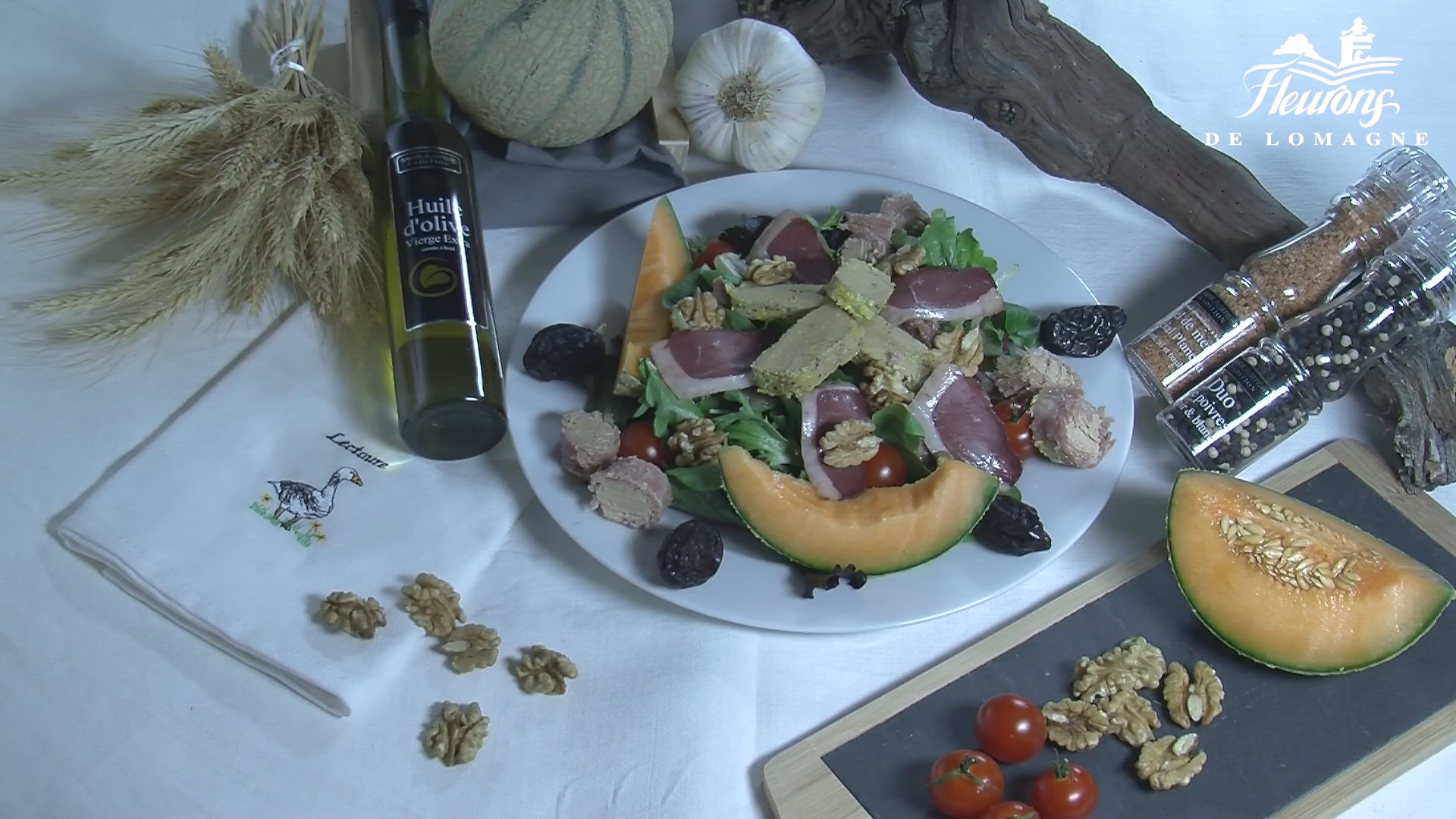 recette de salade au foie gras de canard