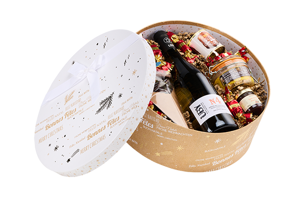 Coffret gastronomique Noël — Panier garni Noël — Les Fins Gourmets