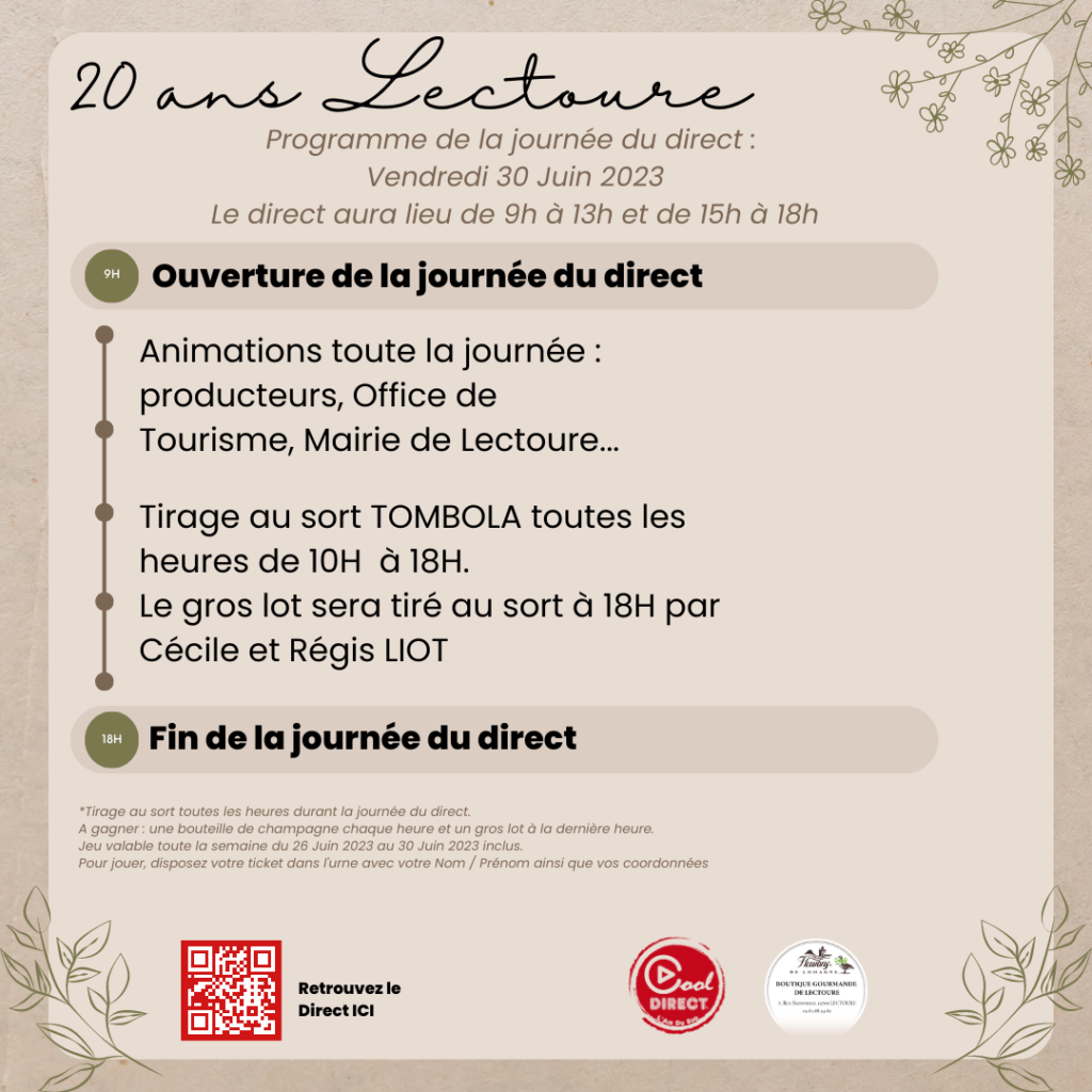 programme 20 ans lectoure