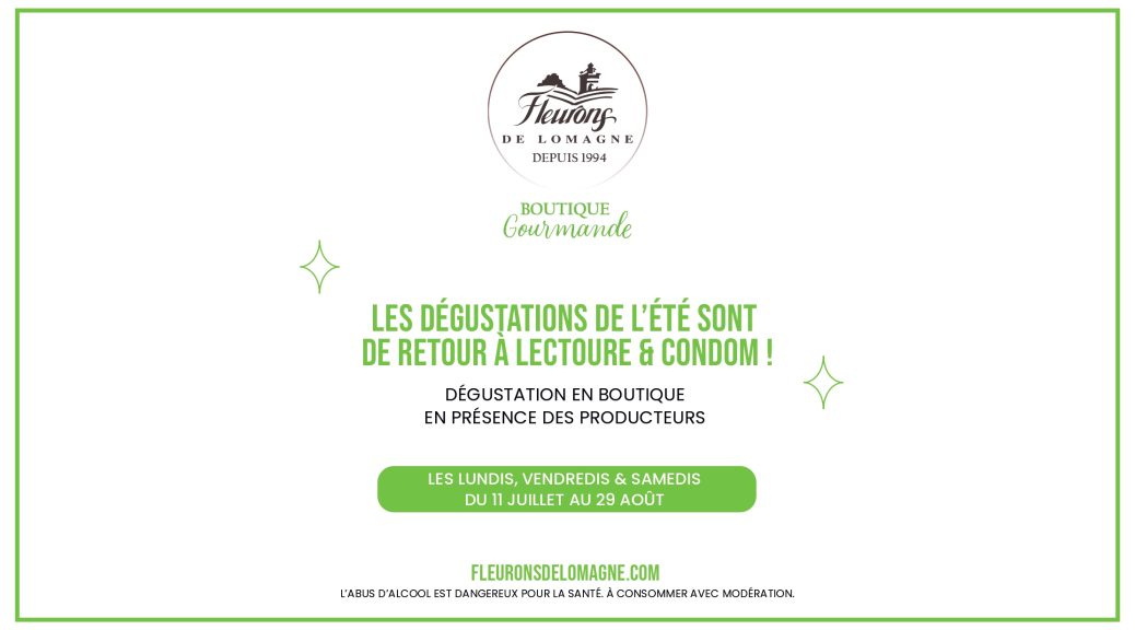 dégustations estivales 2025