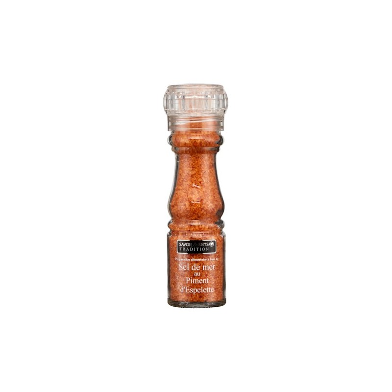 Sel au piment d'Espelette 110g en petit moulin  (3003)