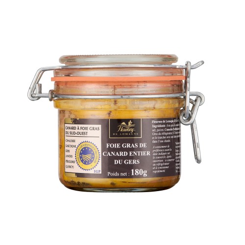 Foie gras de canard entier - IGP Gers - 180g 