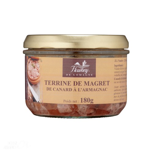 Terrine au magret de canard à l'Armagnac 180g (bocal)