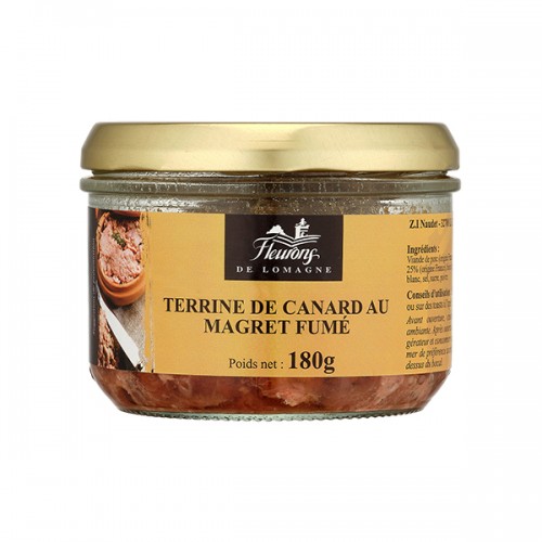 Terrine de canard au magret fumé 180g