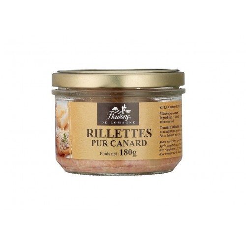 Rillettes pur canard 180g 