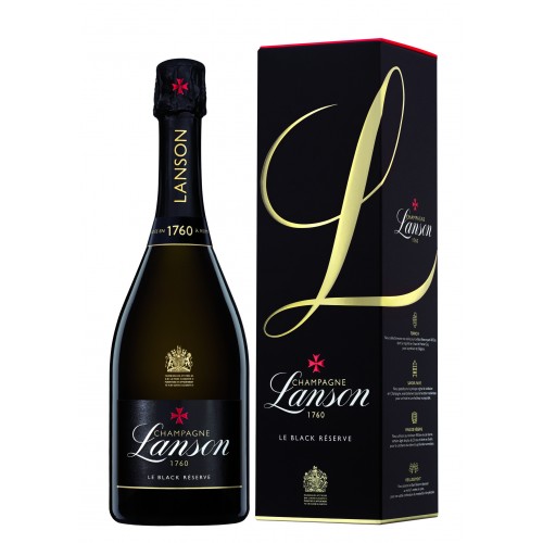 Champagne brut Lanson "Black Réserve" 75cl (avec etui)