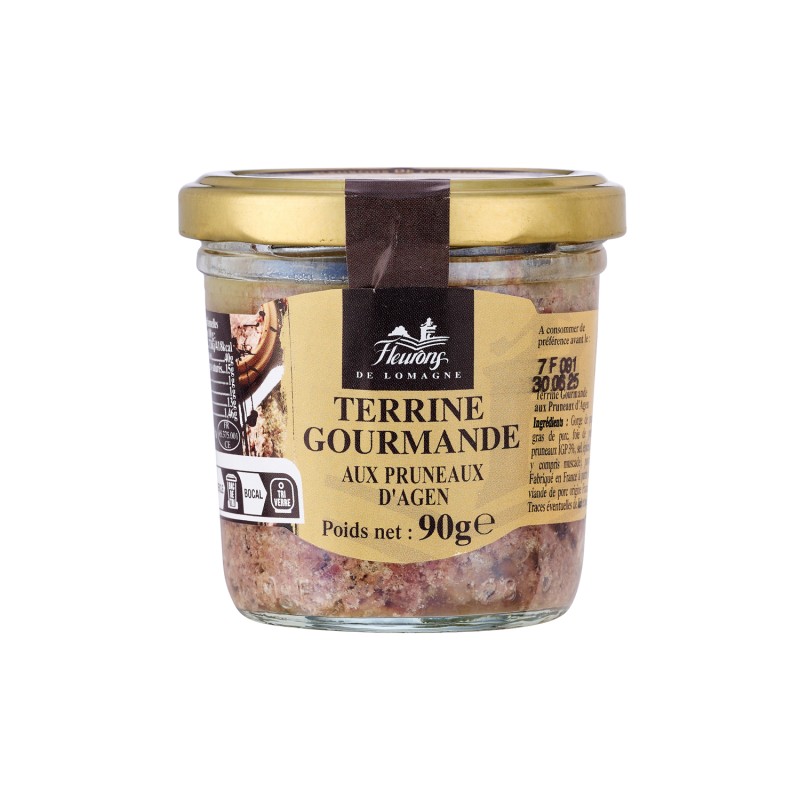 Terrine gourmande aux pruneaux d'Agen 90g (bocal)