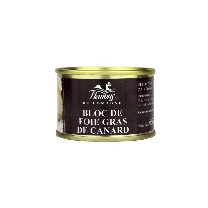 Bloc de foie gras de canard 65g (boîte fer)