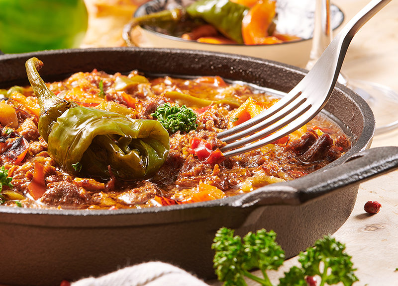 plat d'hiver au canard avec les fleurons de lomagne