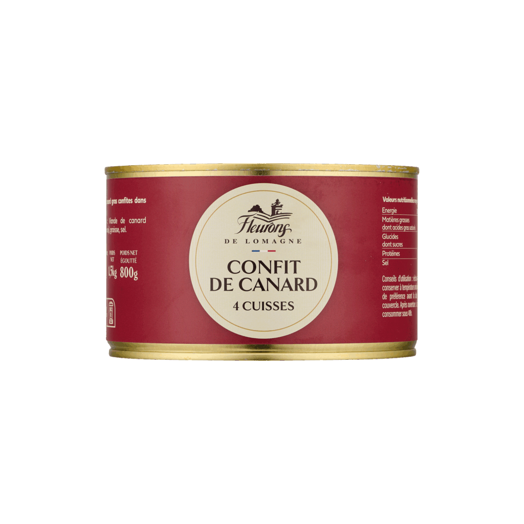 Confit de canard 4 cuisses 1500g