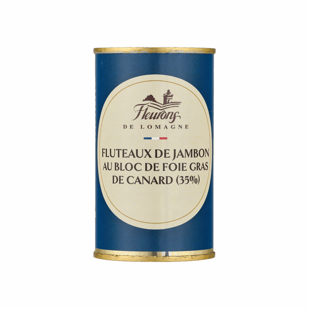 Flûteaux de jambon au bloc de foie gras de canard (30%FG) 200g