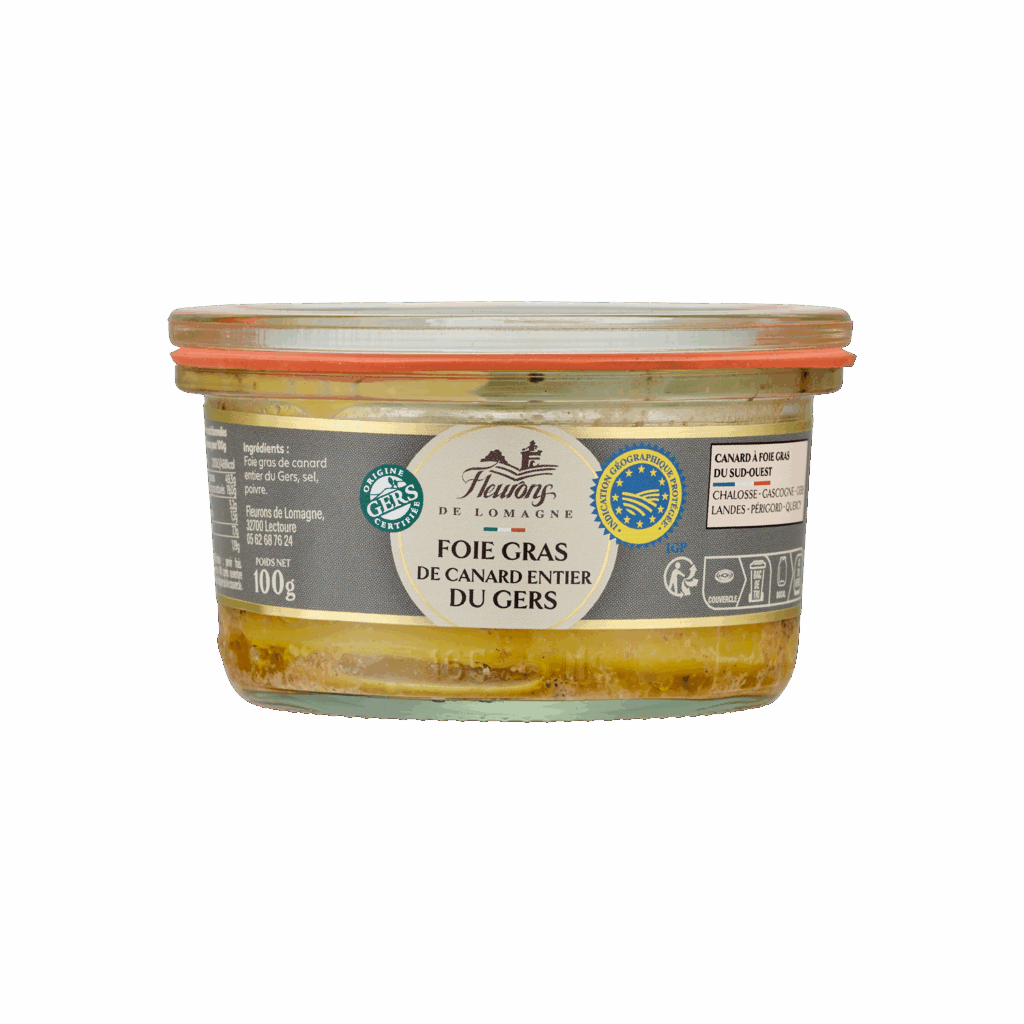 Foie gras de canard entier IGP Gers 100g