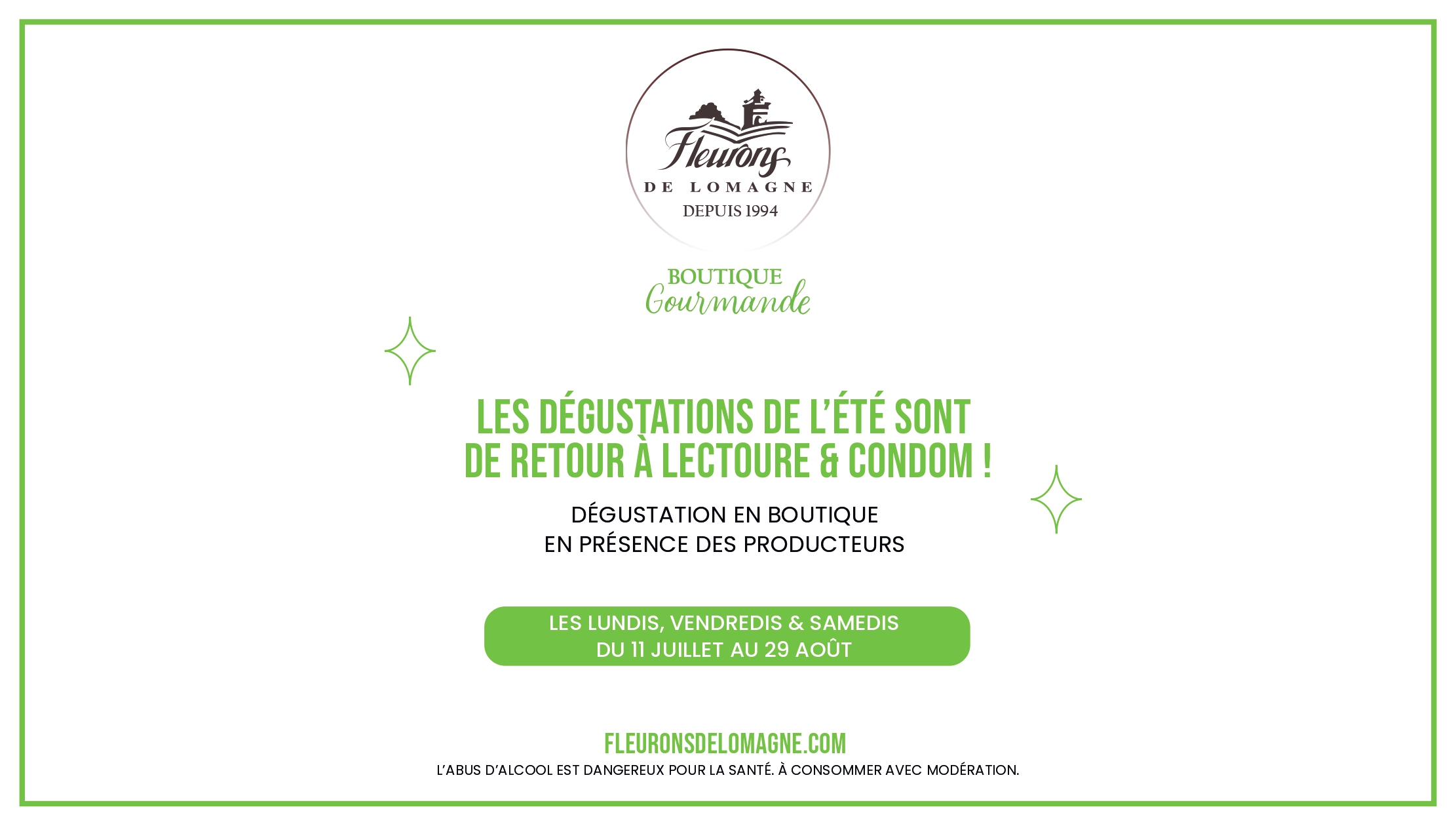 dégustations estivales 2025