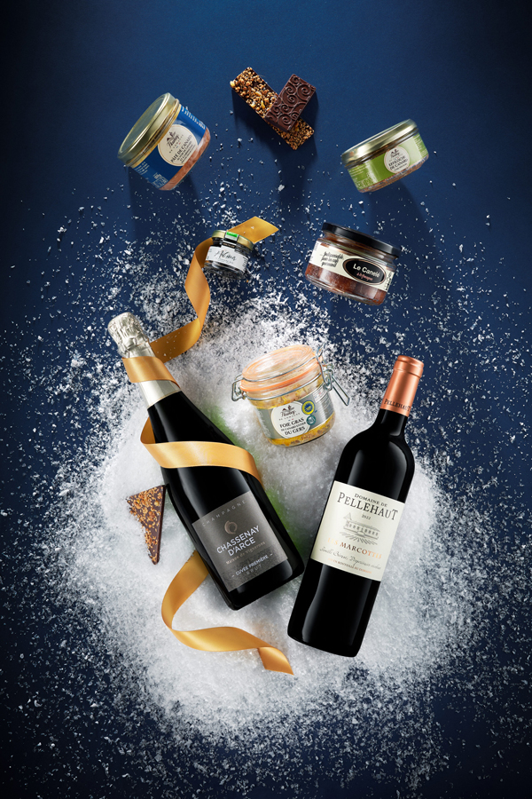 panier gourmand de noël des fleurons de lomagne