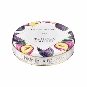 pruneaux fourrés à la crème de pruneaux de la maison guinguet boite de 400g