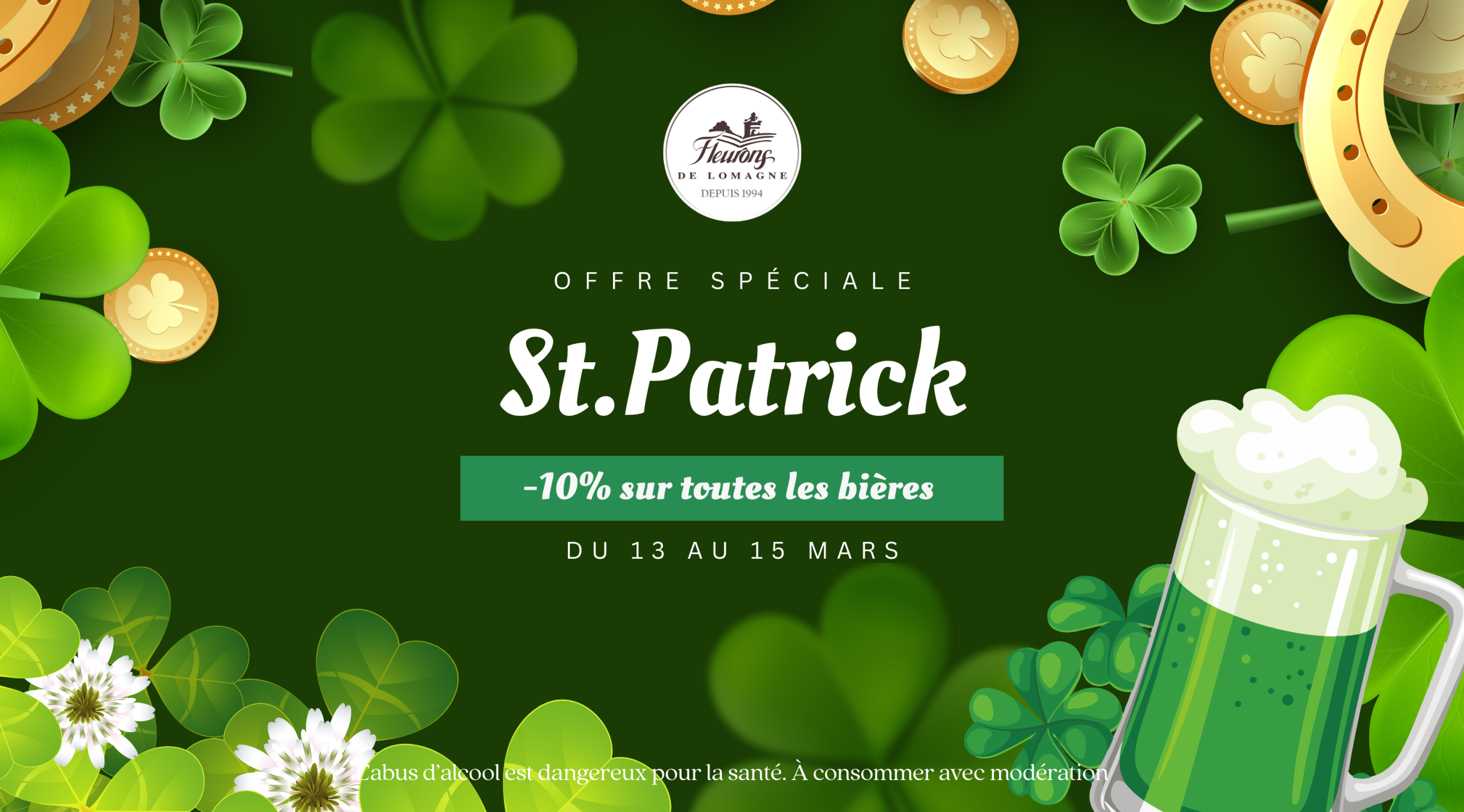 offre spéciale saint patrick chez les fleurons de lomagne 2026