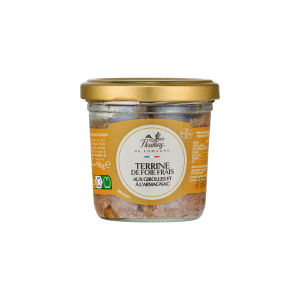 Terrine de foie frais aux girolles et à l'Armagnac 90g (bocal)