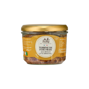 Terrine de foie frais aux girolles et à l'Armagnac 180g (bocal)