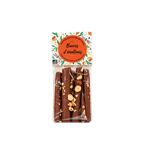 Barres d'émotion au chocolat au lait BIO 140g
